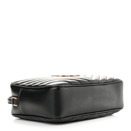 Saint Laurent Calfskin Matelasse Monogram Lou Camera Bag Black 4 of 11