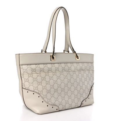 Gucci Guccissima Large Punch Tote Ivory 3 of 10