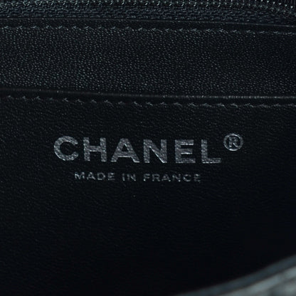 Chanel Lambskin Chevron Quilted Mini Square Flap So Black 8 of 9