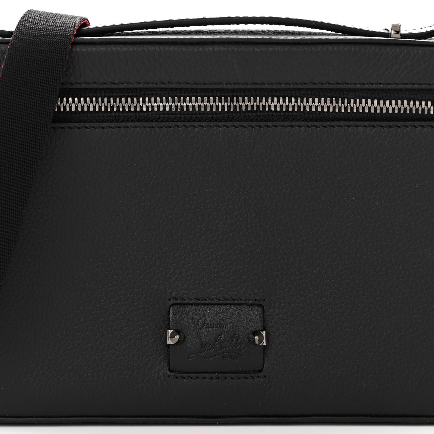 Christian Louboutin Calfskin Kypipouch Small Top Handle Messenger Bag Black 8 of 12
