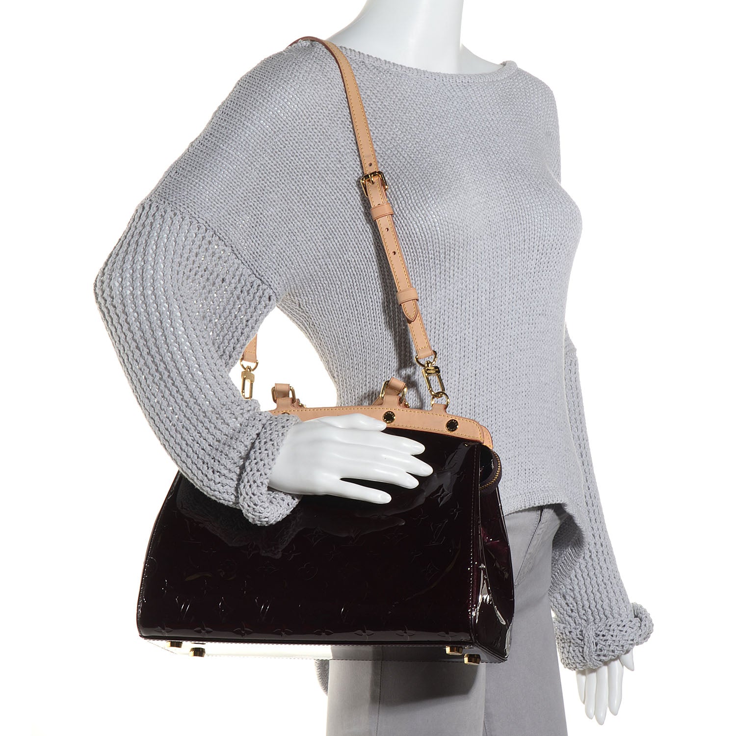 Louis Vuitton Vernis Brea MM Amarante 2 of 9