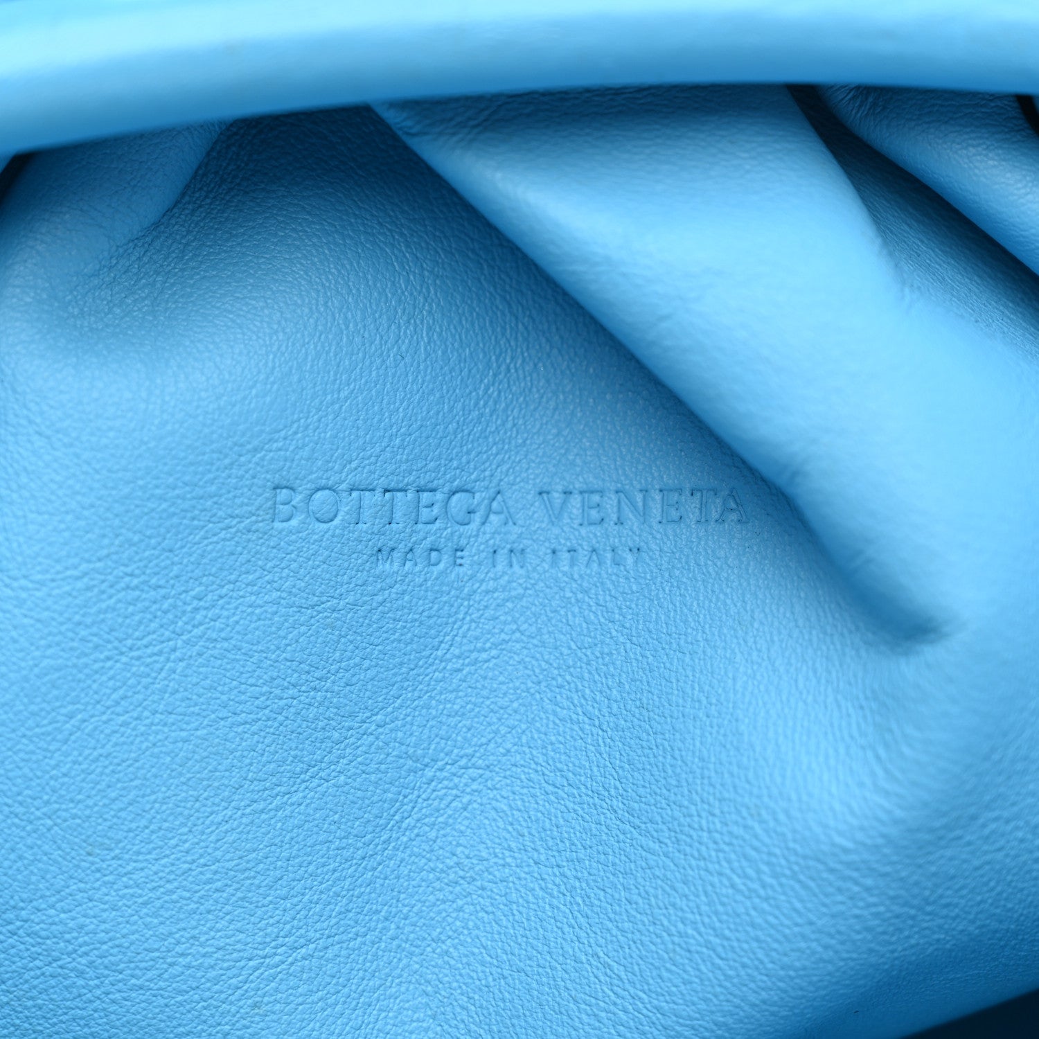 Bottega Veneta Smooth Butter Calf The Pouch Oversized Clutch Sky Blue 6 of 15