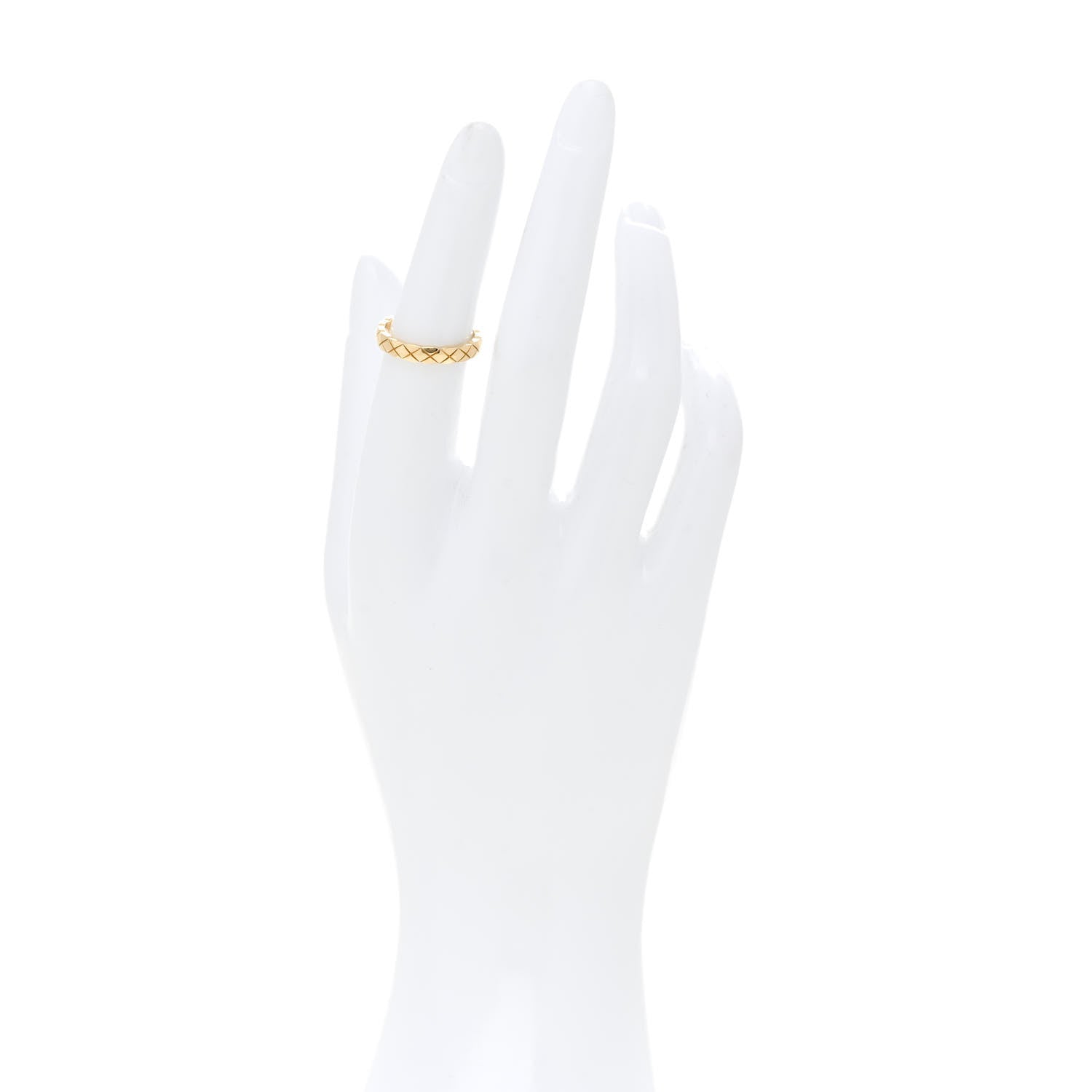 Chanel 18K Yellow Gold Mini Coco Crush Ring 50 5.25 2 of 6