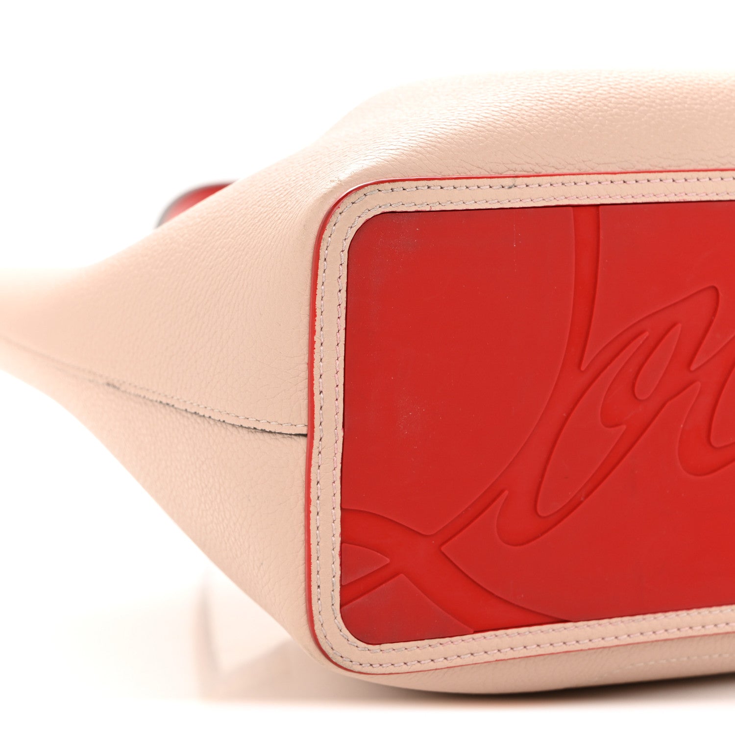 Christian Louboutin Calfskin Spiked Small Cabarock Shopper Tote Rose De Chine 8 of 10