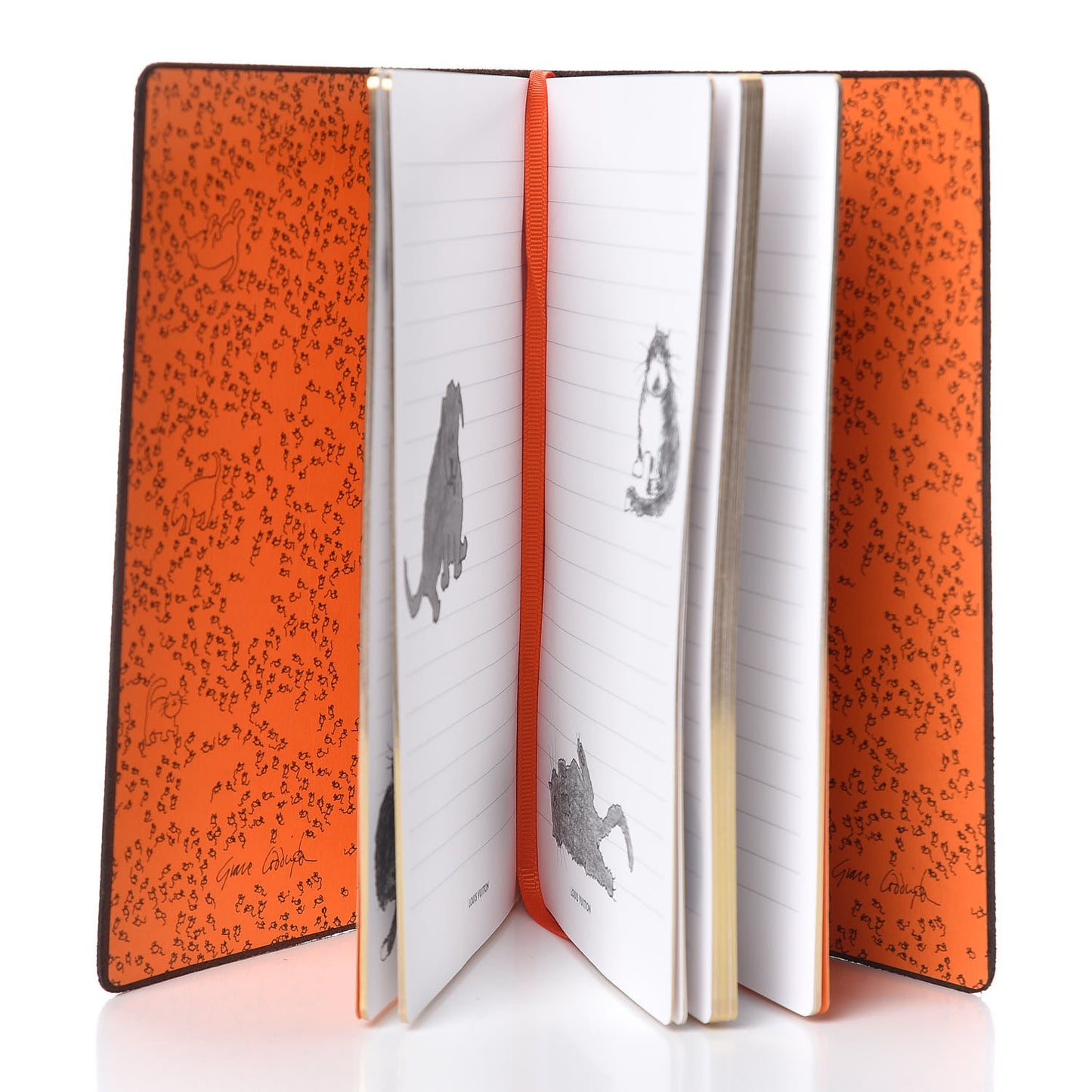 Catogram Clemence Notebook MM Marron