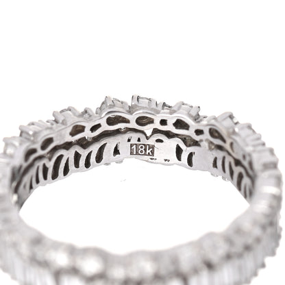 Suzanne Kalan 18K White Gold Short Stack Eternity Band 56 7.75 5 of 6