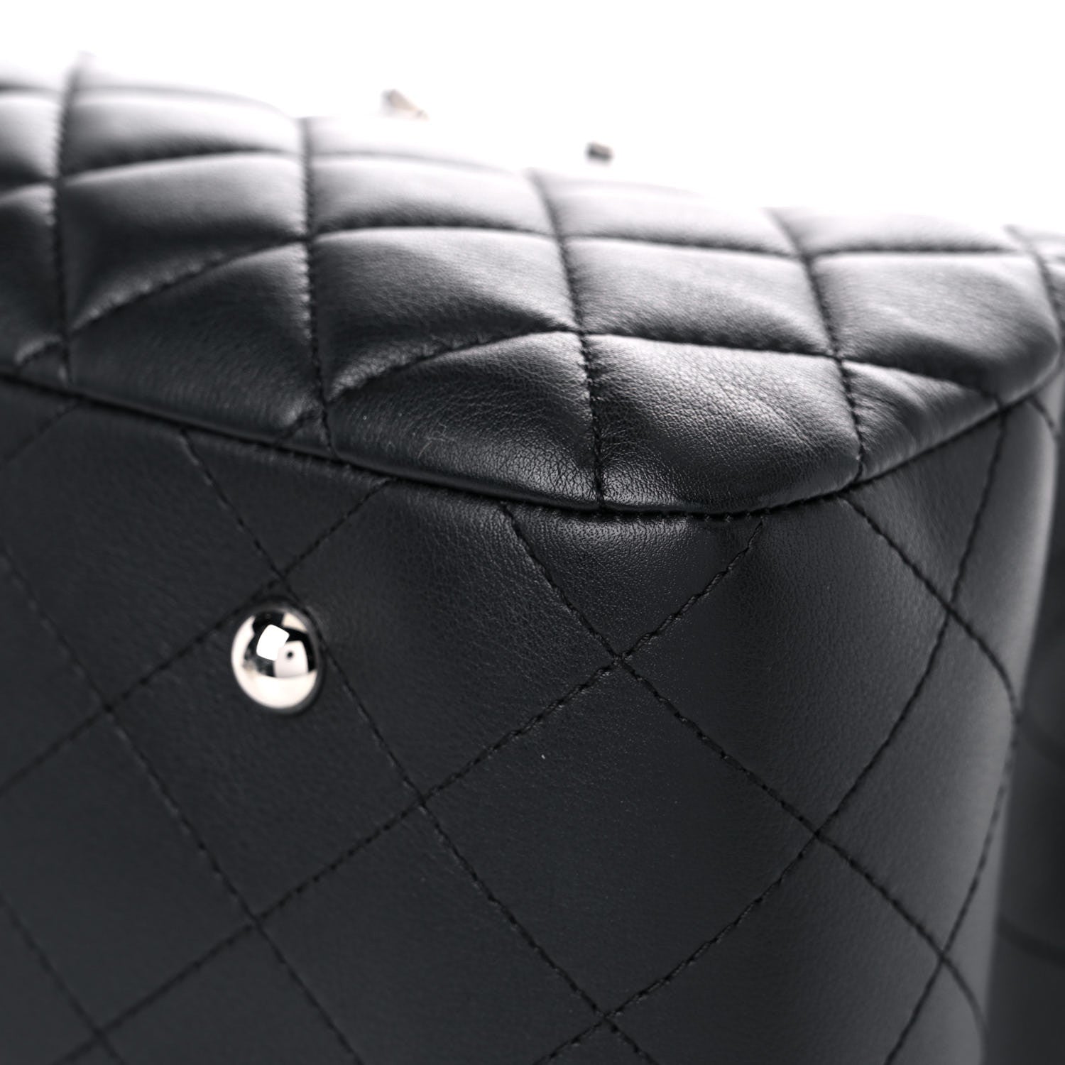 Chanel Calfskin Quilted Large Classic Shopping Tote Black 9 of 13