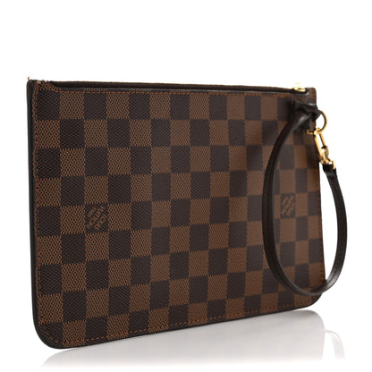 Louis Vuitton Damier Ebene Neverfull MM GM Pochette 3 of 9