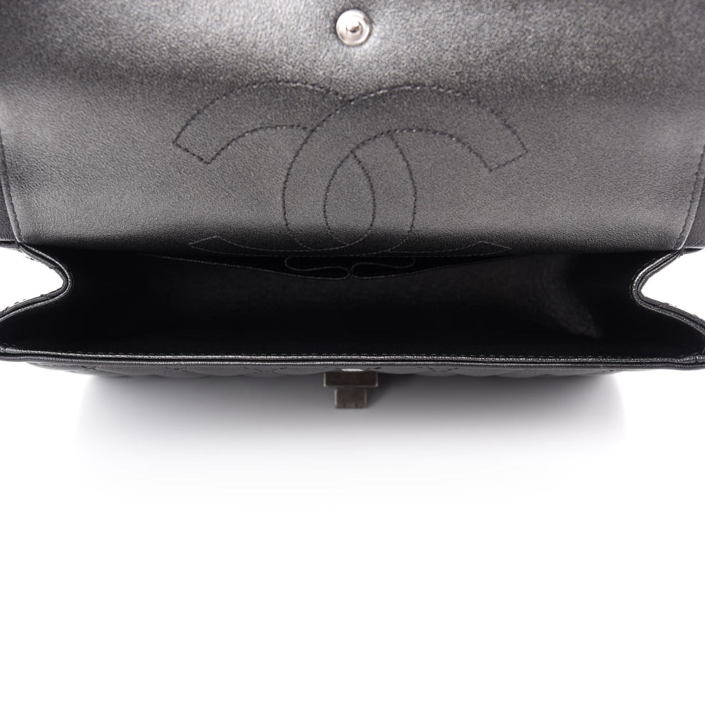 Metallic Sheepskin Quilted 2.55 Reissue 225 Flap Black