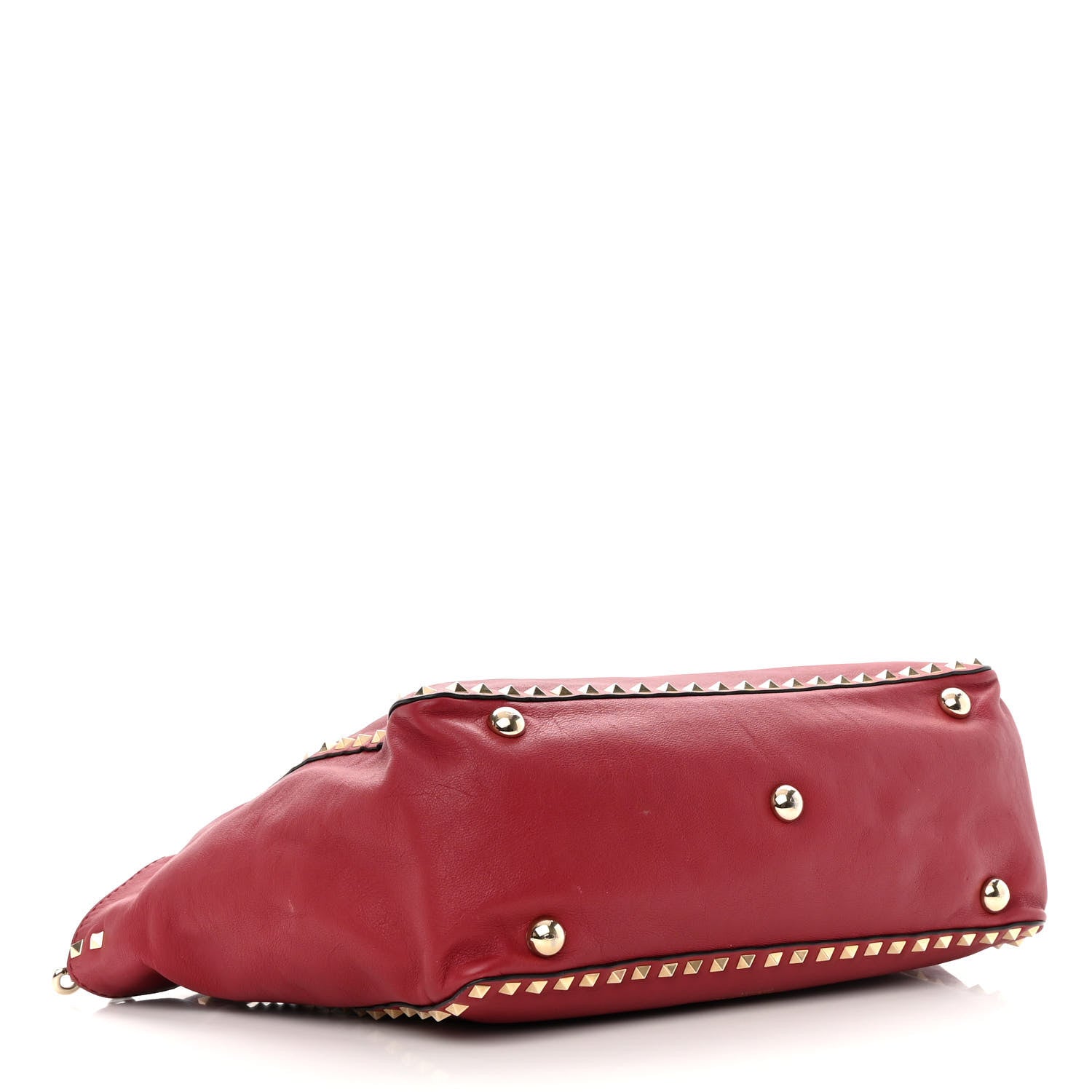 Valentino Garavani Vitello Medium Rockstud Tote Rosso Valentino 4 of 20