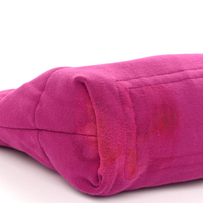 Chanel Lambskin Jersey Quilted Medium Coco Cocoon Reversible Tote Navy Fuchsia 14 of 19