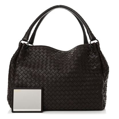 Bottega Veneta Nappa Intrecciato Parachute Bag Ebano 3 of 16