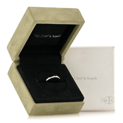 Van Cleef & Arpels Platinum Diamond Tendrement Etoiles Wedding Band Ring 50 5.25 5 of 5