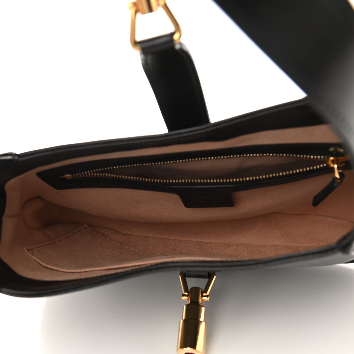 Gucci Boarded Dyana Lux Calfskin Small Jackie 1961 Hobo Black 5 of 11