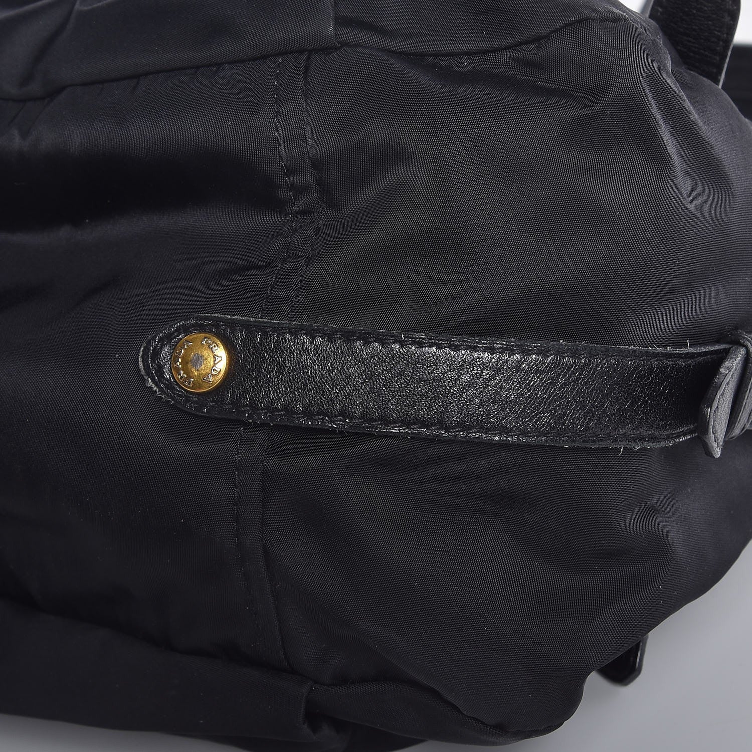 Prada Tessuto Nylon Jacquard Logo Aviator Satchel Black 15 of 15