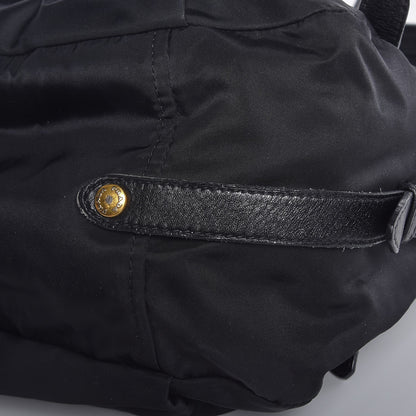 Prada Tessuto Nylon Jacquard Logo Aviator Satchel Black 15 of 15