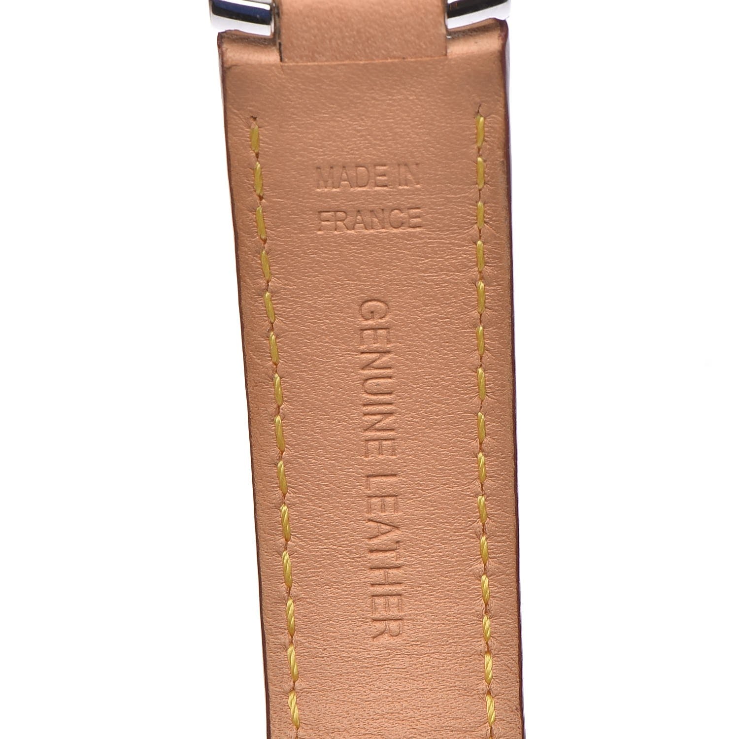 Louis Vuitton Stainless Steel Vachetta 34mm Tambour Quartz Watch Champagne 8 of 9