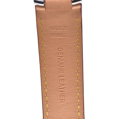 Louis Vuitton Stainless Steel Vachetta 34mm Tambour Quartz Watch Champagne 8 of 9