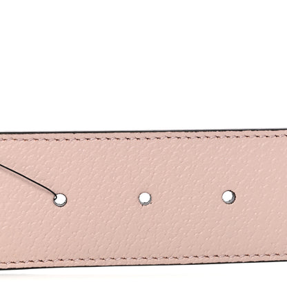 Gucci Monogram Jumbo GG Textured Dollar Calfskin Double G Belt 75 30 Camel Pink 6 of 6