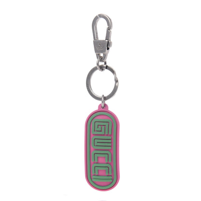 Gucci X SEGA Rubber Logo Key Chain Pink 1 of 5