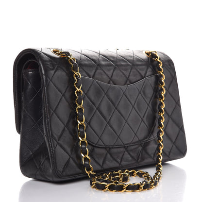 Chanel Lambskin Quilted Medium Double Flap Black 4 of 11
