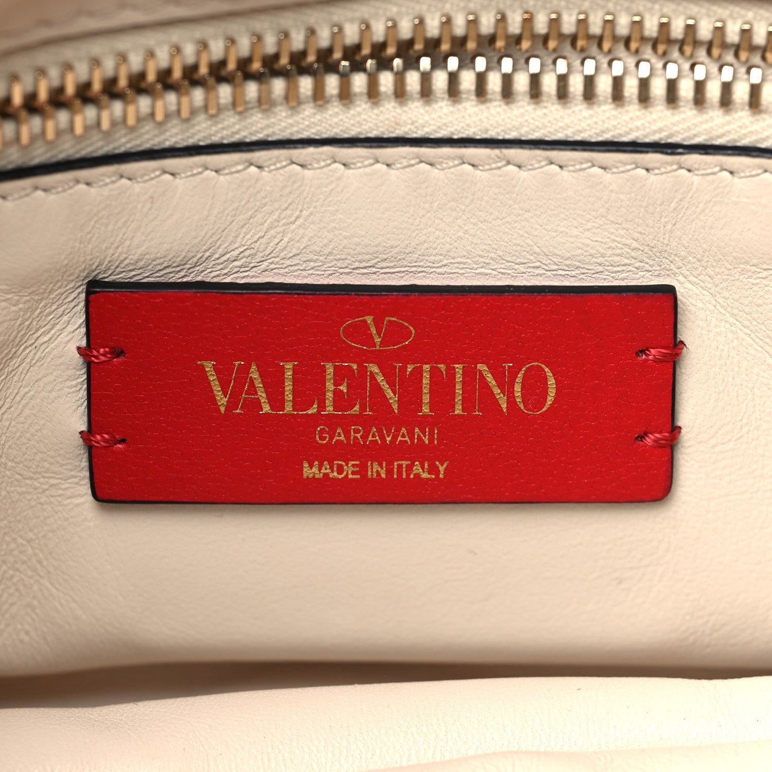 Valentino Garavani Nappa Spikeme Clutch Ivory 6 of 9