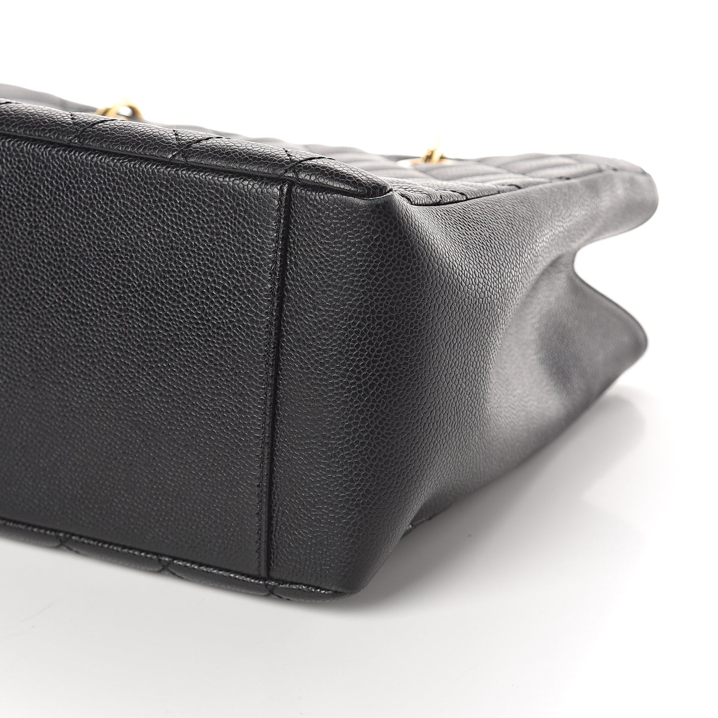 Caviar Quilted Grand Shopping Tote GST Black