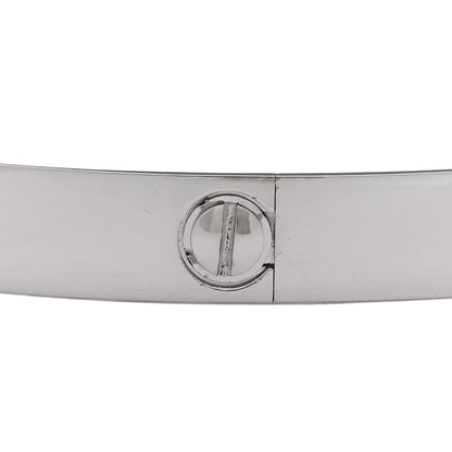 Cartier 18K White Gold LOVE Bracelet 18 8 of 9