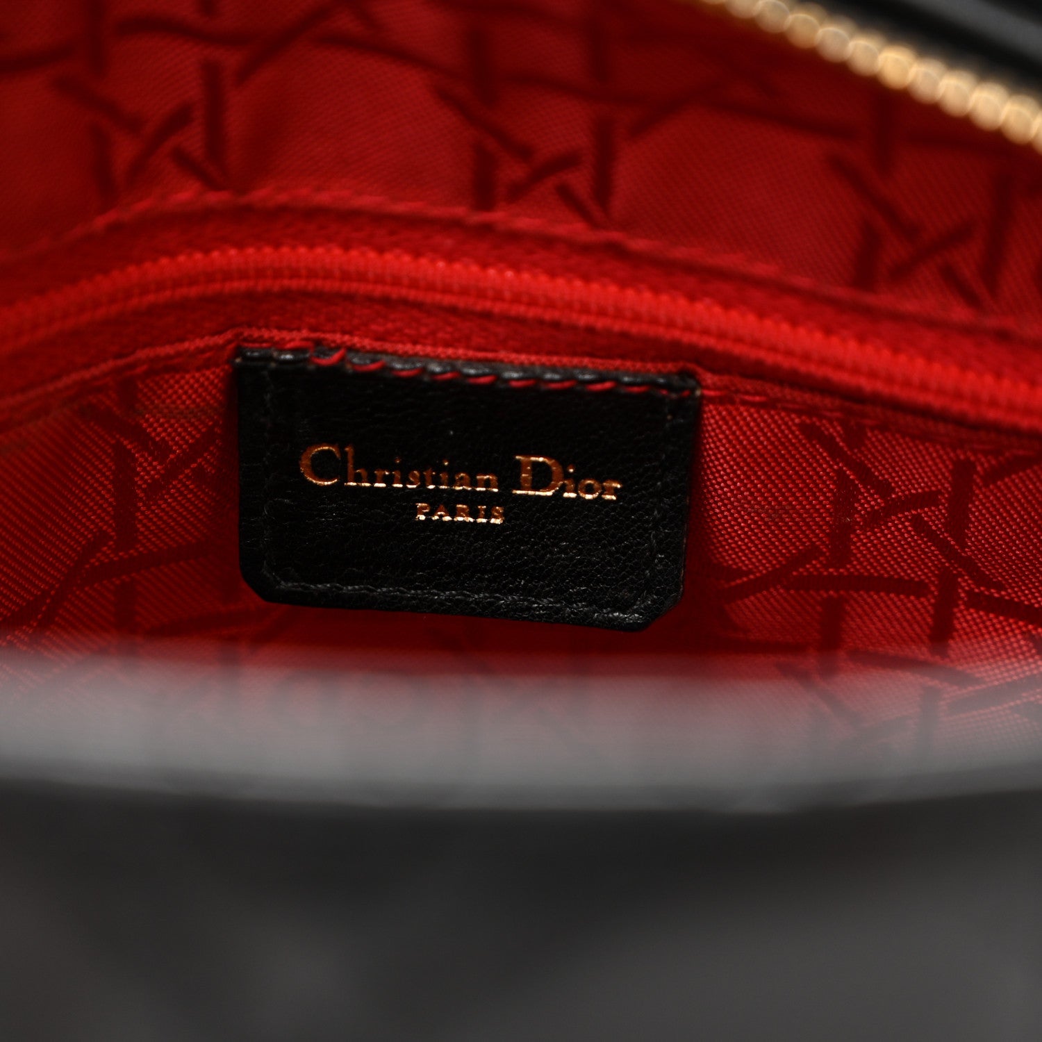 Christian Dior Lambskin Cannage Medium Lady Dior Black 5 of 10