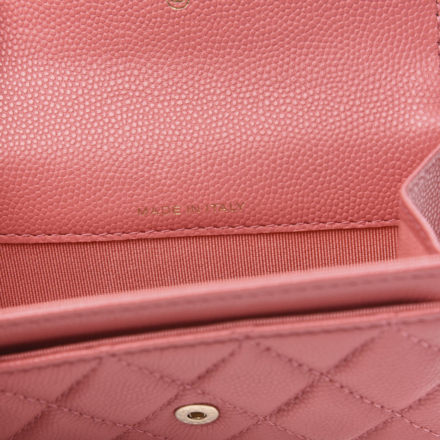 Chanel Caviar Quilted Flap Card Holder Pink 7 of 9