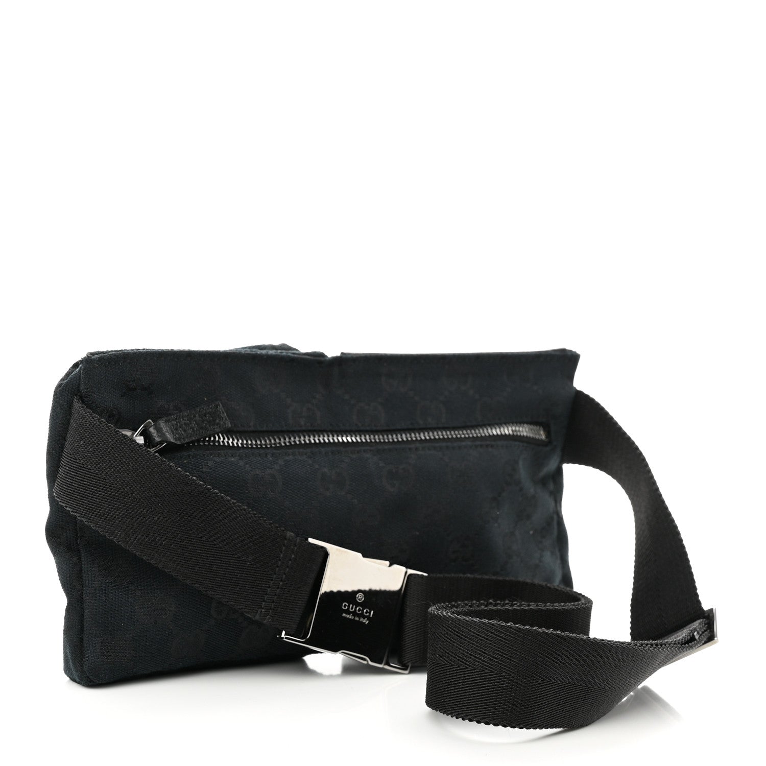 Gucci GG Monogram Double Pocket Belt Bag Black 3 of 8