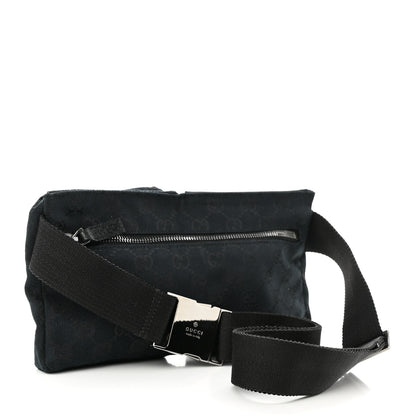 Gucci GG Monogram Double Pocket Belt Bag Black 3 of 8
