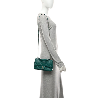 Chanel Lambskin Quilted Small Easy Carry Flap Green 2 of 10