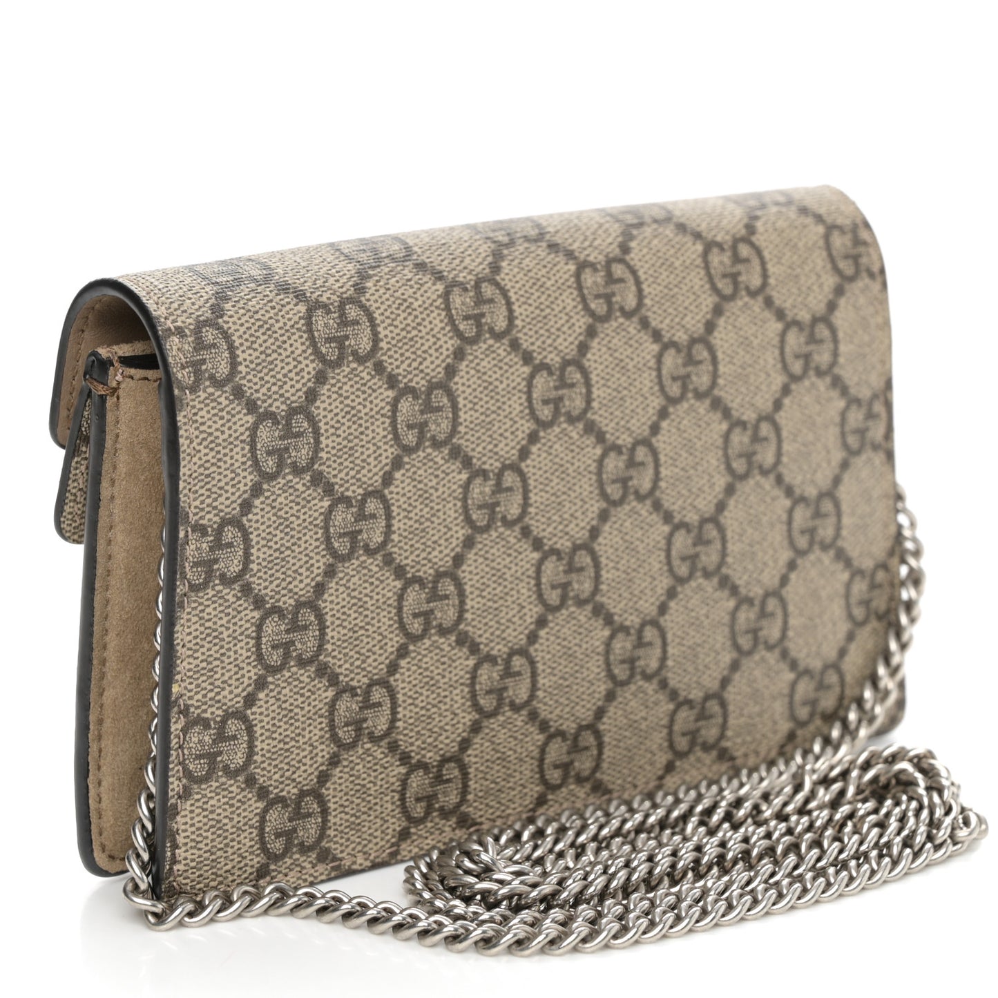 GG Supreme Monogram Super Mini Dionysus Shoulder Bag Taupe