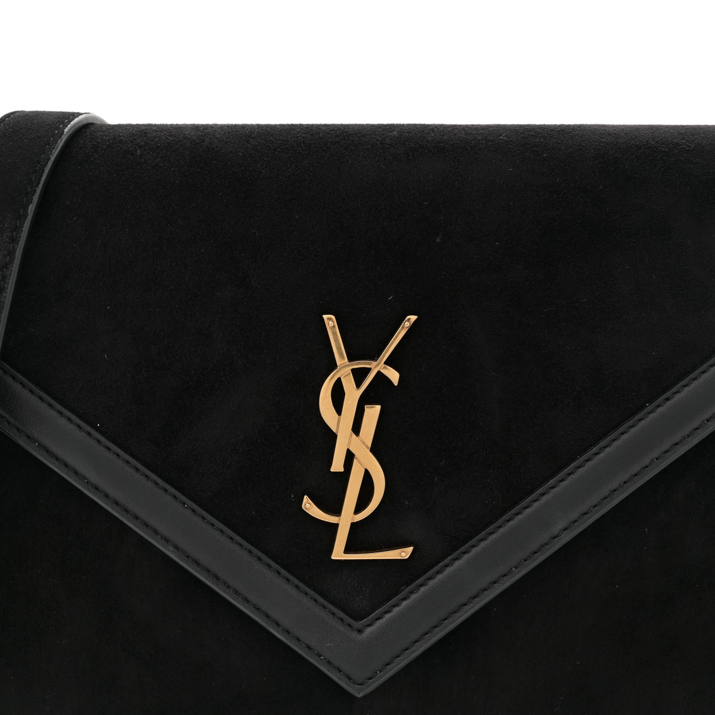 Suede Calfskin Monogram Le Sept Chain Bag Black