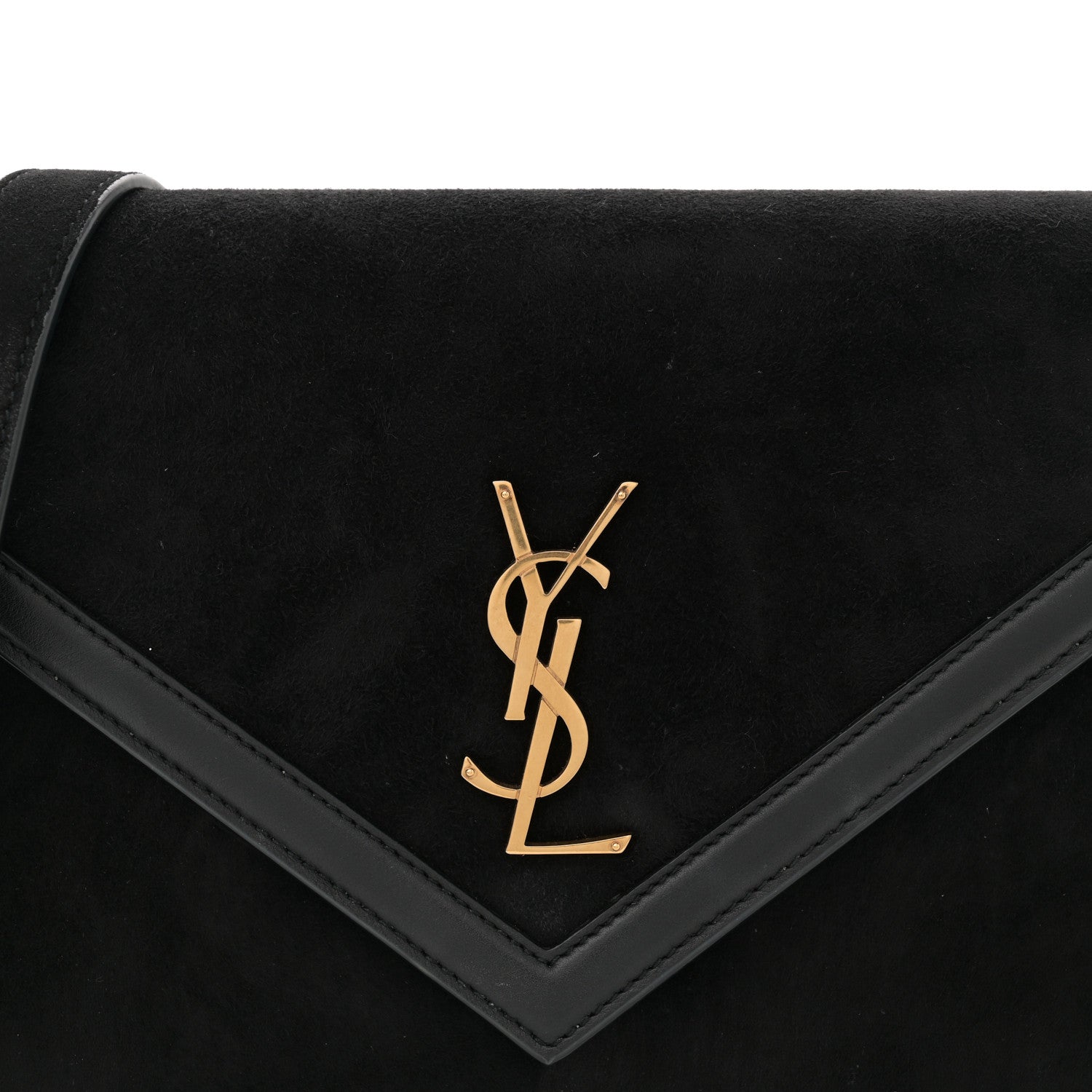 Saint Laurent Suede Calfskin Monogram Le Sept Chain Bag Black 8 of 11