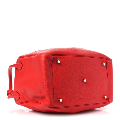 Hermes Taurillon Clemence Lindy 34 Rouge Tomate 4 of 13