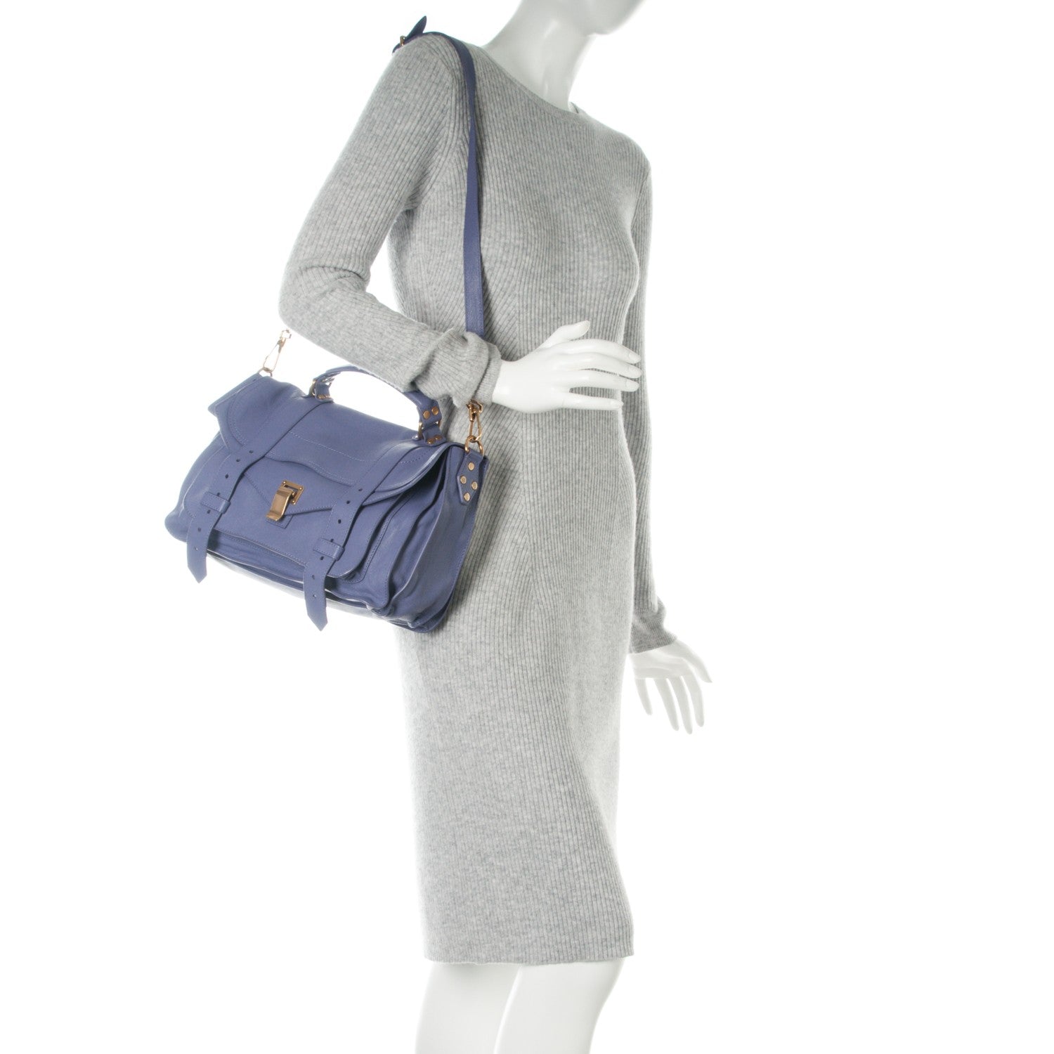 Proenza Schouler Lambskin Medium PS1 Satchel Berry 2 of 7