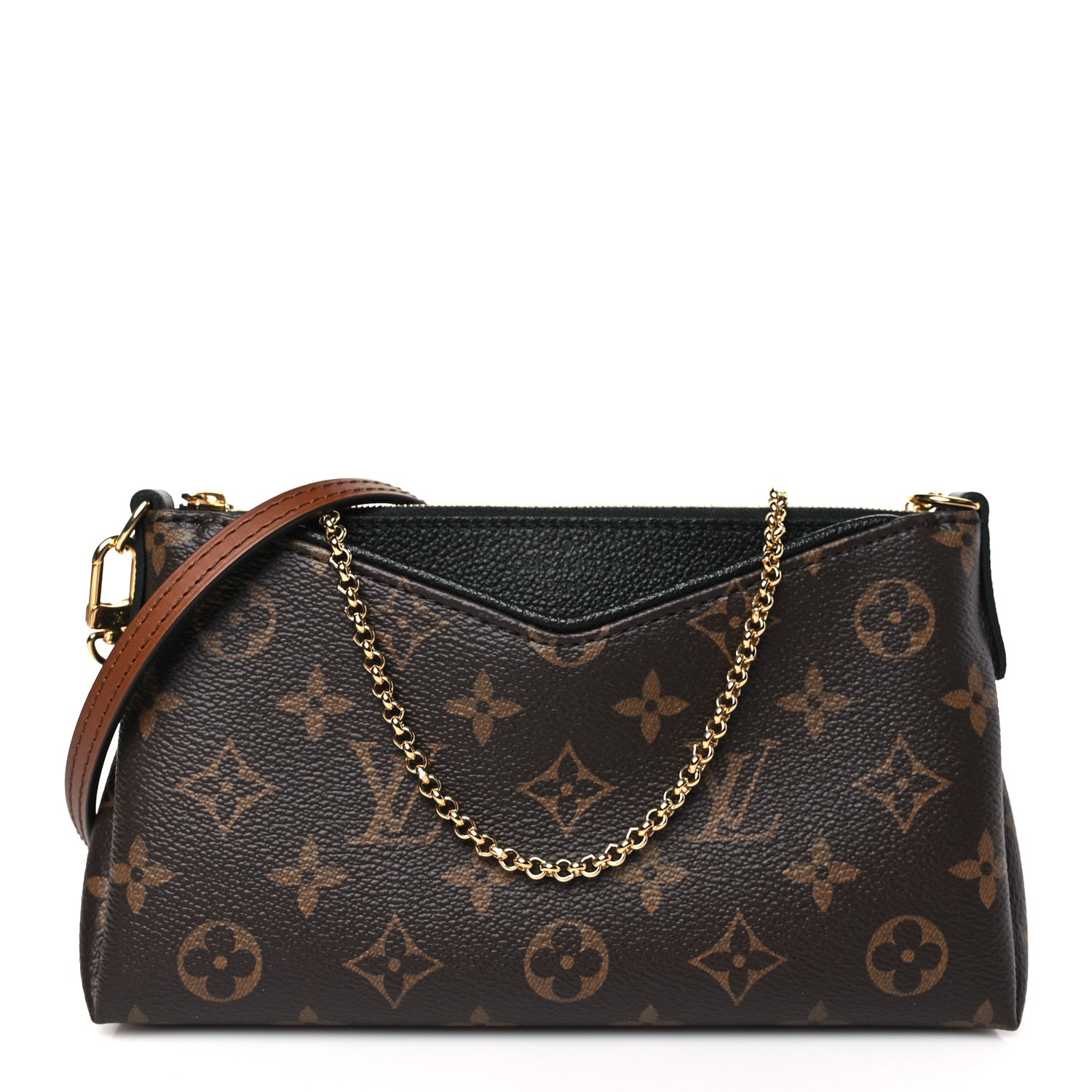 Louis Vuitton Monogram Pallas Clutch Black 1 of 8