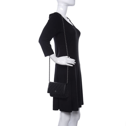 Chanel Caviar Quilted Wallet On Chain WOC Black 2 of 12