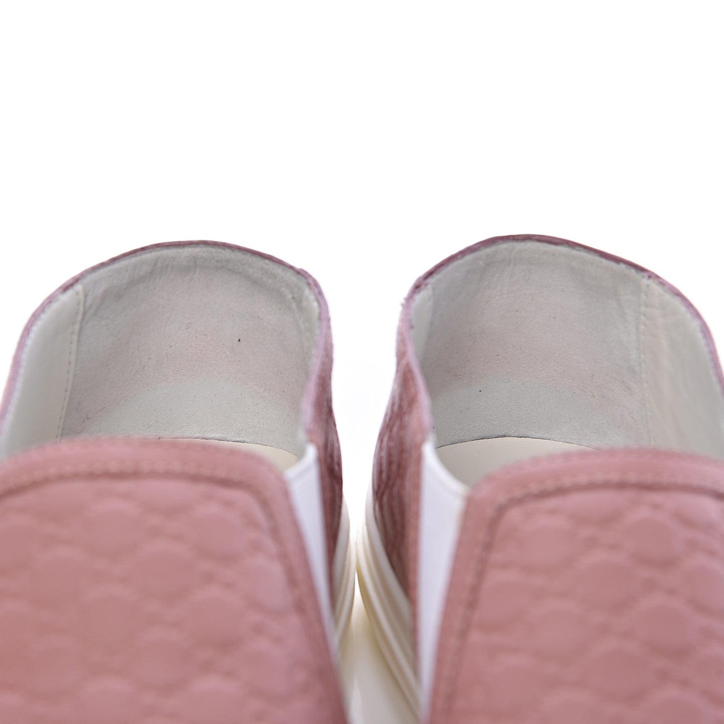 Soft Microguccissima Womens Slip On Sneakers 37 Soft Pink White