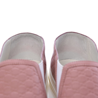 Gucci Soft Microguccissima Womens Slip On Sneakers 37 Soft Pink White 8 of 13