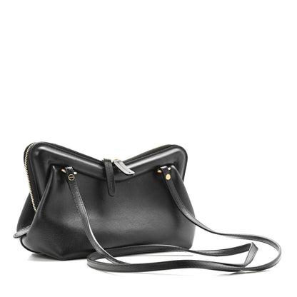 Mansur Gavriel Smooth Calfskin Mini M Frame Crossbody Bag Black Flamma 3 of 15