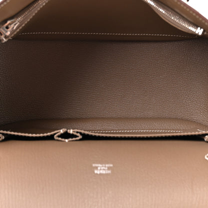 Hermes Taurillon Clemence Jypsiere 28 Etoupe 4 of 9