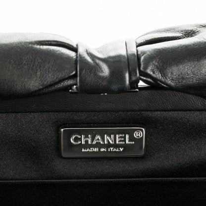Chanel Lambskin Bow Clutch Black 6 of 7