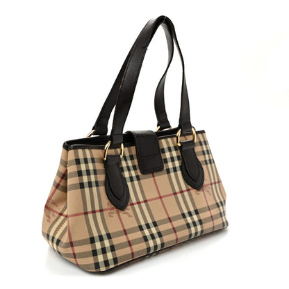Burberry Haymarket Check Eden Tote Chocolate 3 of 11