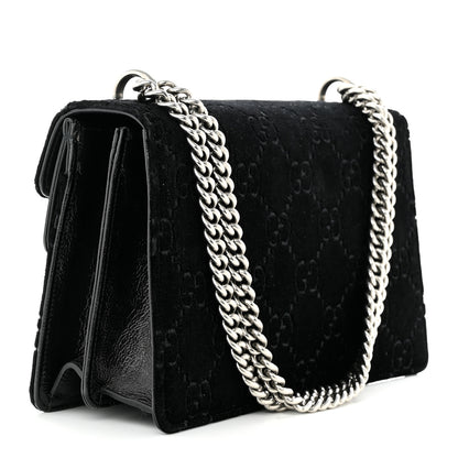 Gucci Velvet GG Monogram Small Dionysus Shoulder Bag Black 3 of 11