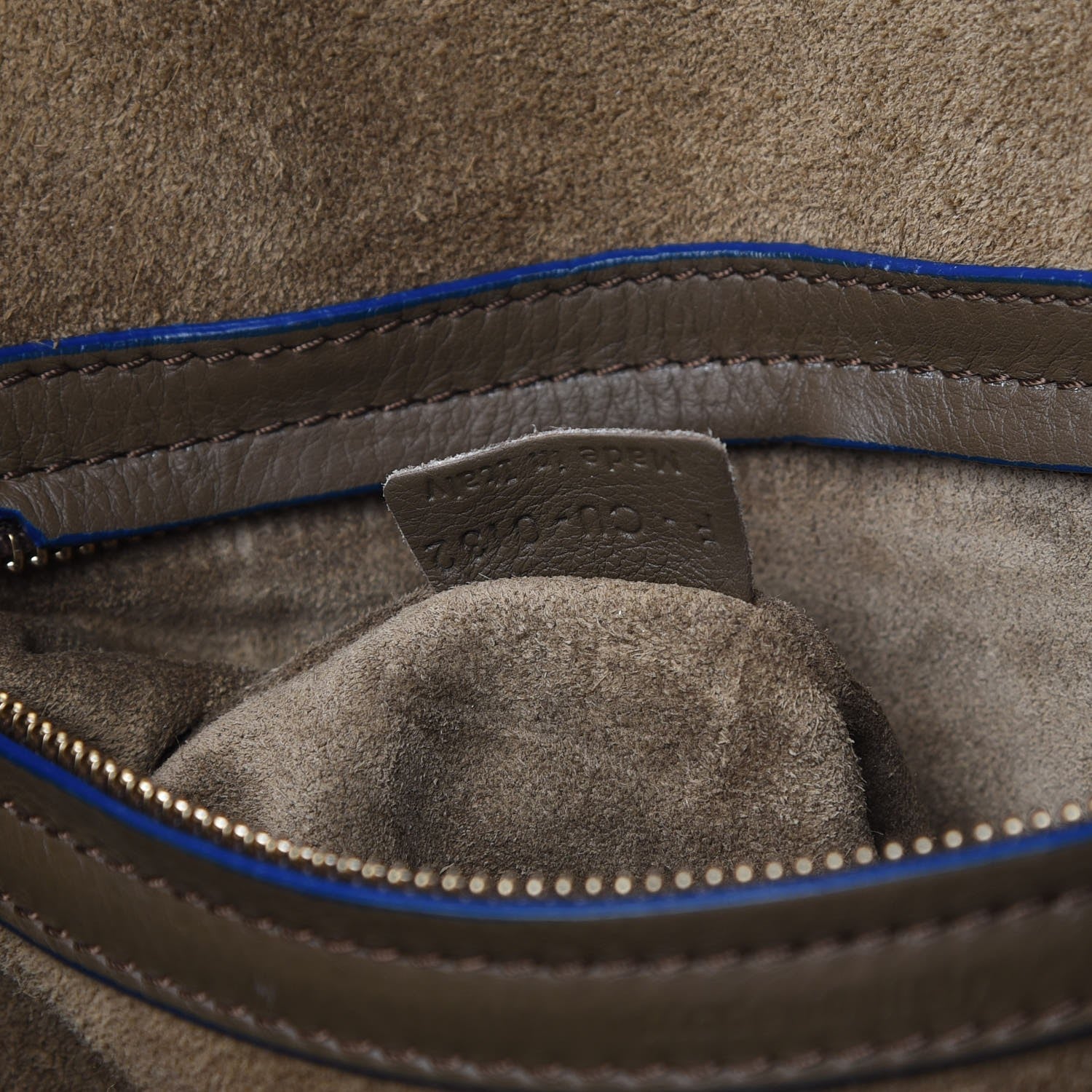 Celine Supple Calfskin Medium Phantom Luggage Grey Blue 7 of 12