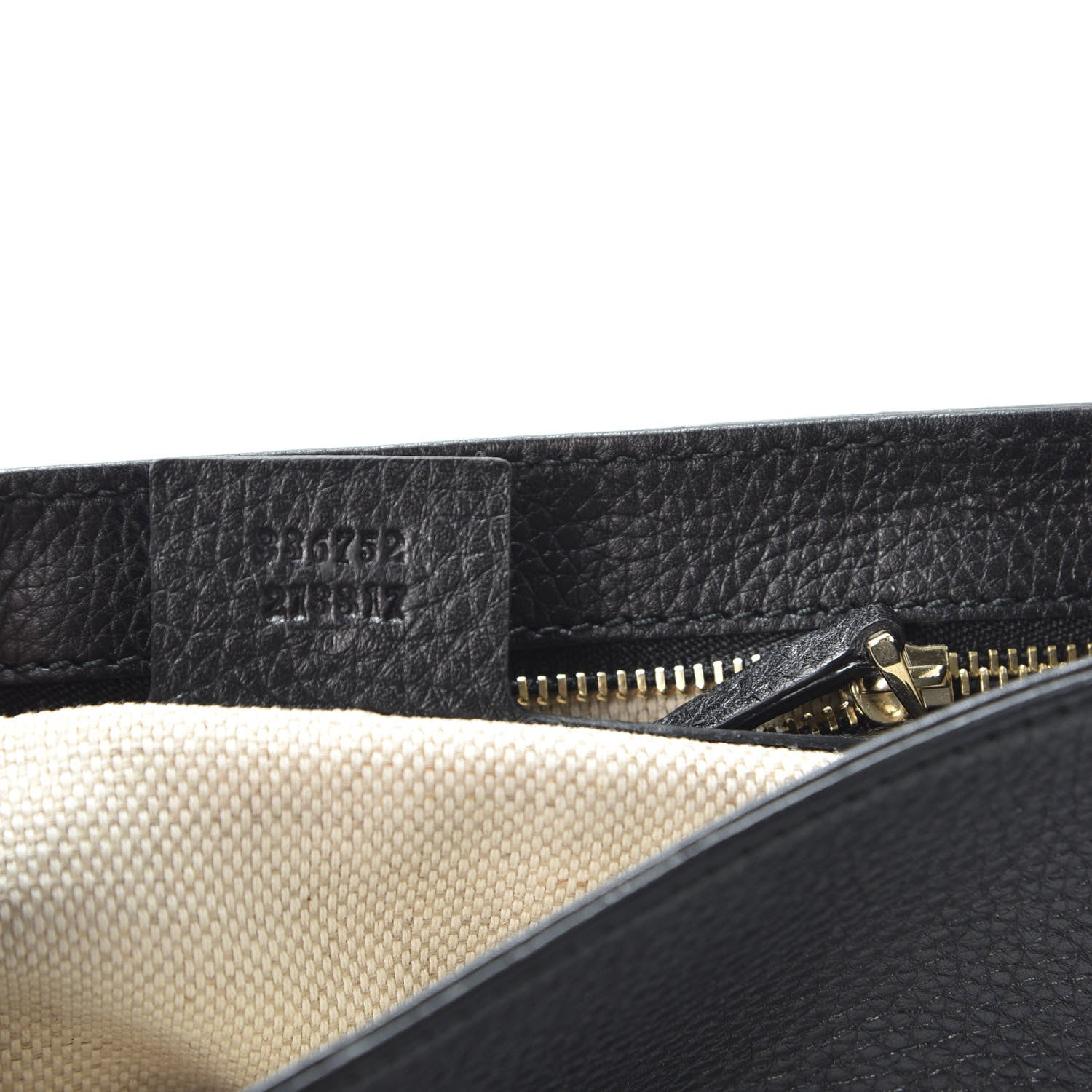 Gucci Pebbled Calfskin Medium Soho Flap Crossbody Black 7 of 8