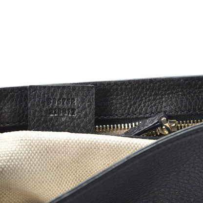 Gucci Pebbled Calfskin Medium Soho Flap Crossbody Black 7 of 8